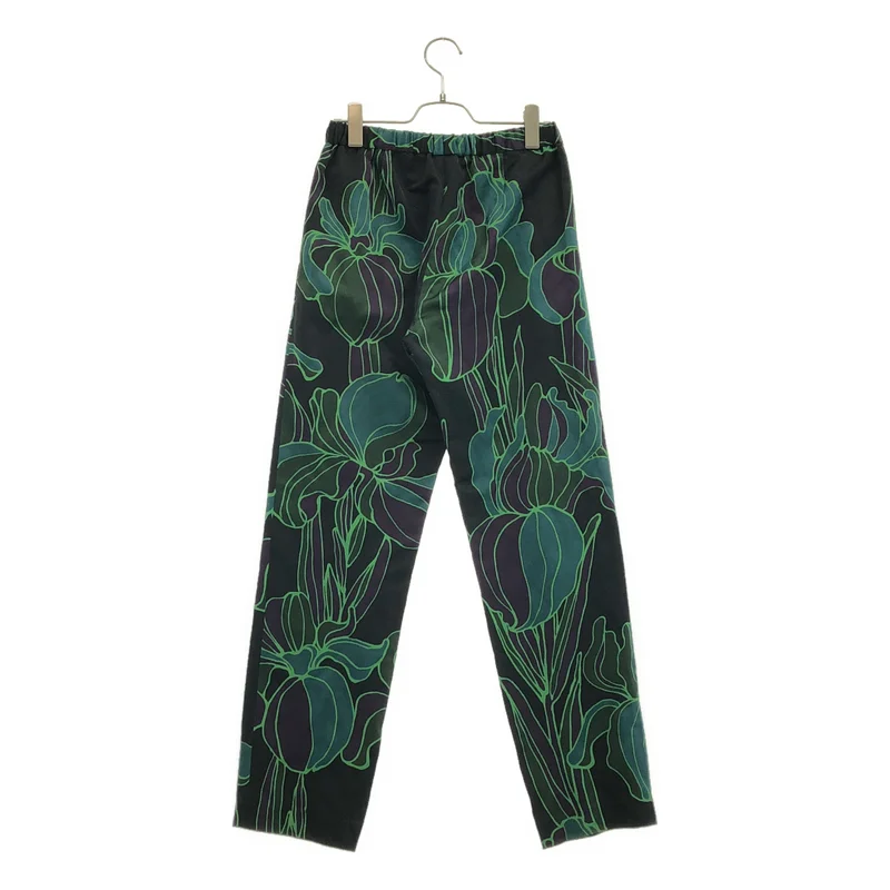 DRIES VAN NOTEN / ドリスヴァンノッテン | レーヨン混 アイリス柄 イージーパンツ | 34 | レディース