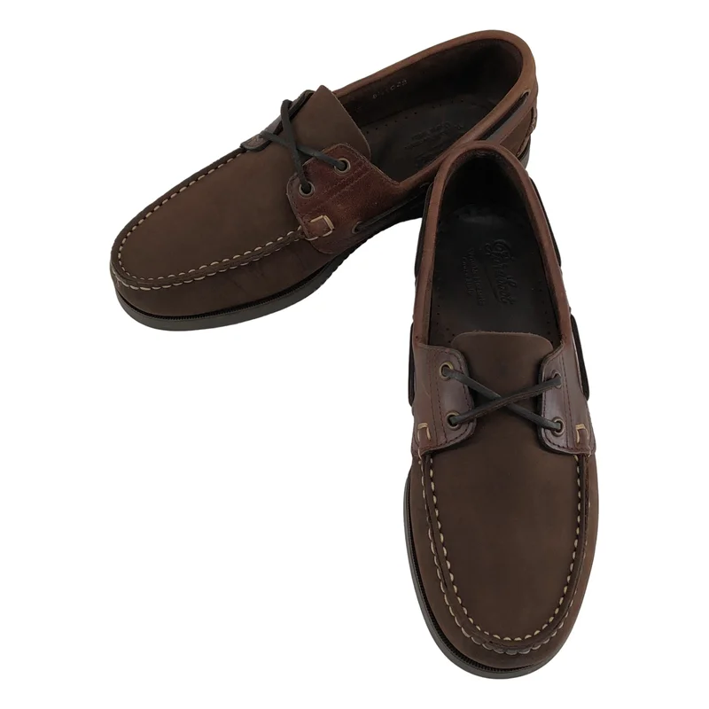 Paraboot / パラブーツ | BARTH レザー切り替え デッキシューズ | 8 1/2 | メンズ