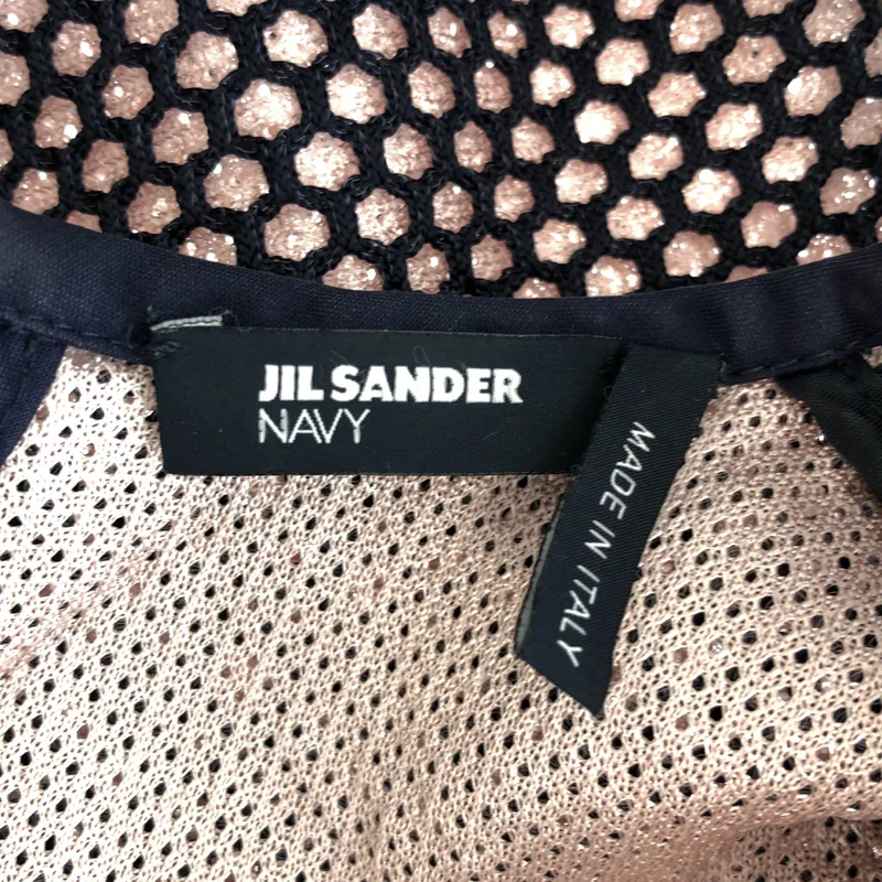 JIL SANDER NAVY / ジルサンダーネイビー | メッシュ ノースリーブニット | 34 | レディース