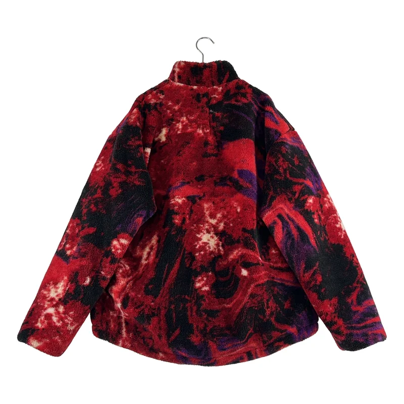 S'YTE YOHJI YAMAMOTO / サイトヨウジヤマモト | ×TAION / REVERSIBLE QUILTED RED PRINTED FLEECE JACKET フリースジャケット | 2 | メンズ