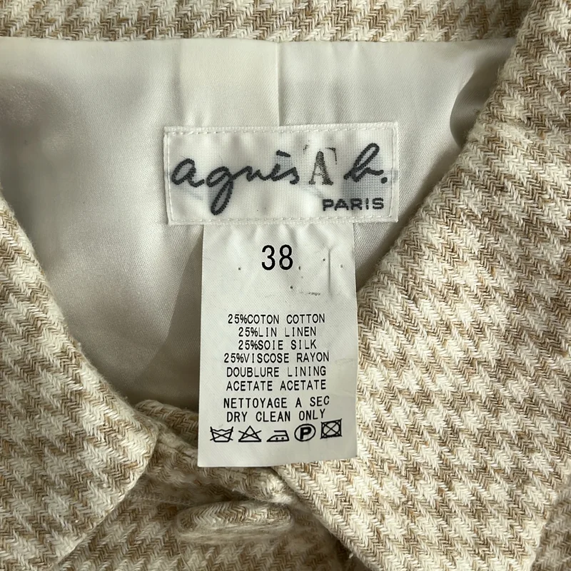 Agnes b. / アニエスベー | 千鳥格子 ツイードコート | 38 | レディース