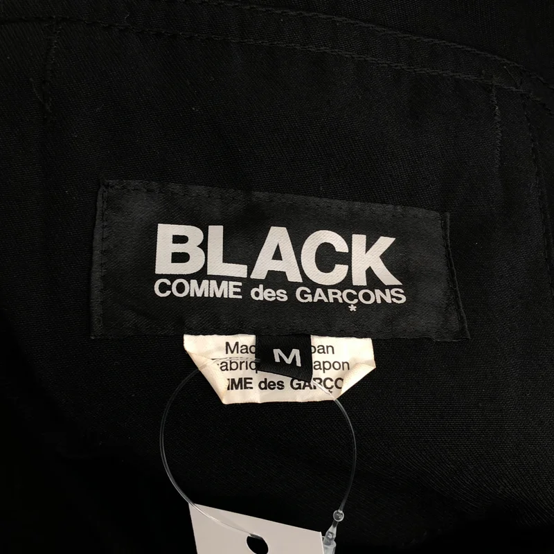 BLACK COMME des GARCONS / ブラックコムデギャルソン | 2023SS | ポリエステル カットオフ ノーカラー ジャケット | M | メンズ
