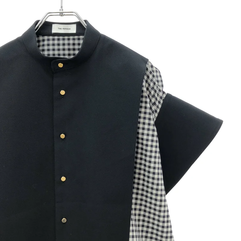 THE RERACS / ザリラクス | 2026SS | コットン ワイド カフス チェックブラウス | 36 | レディース