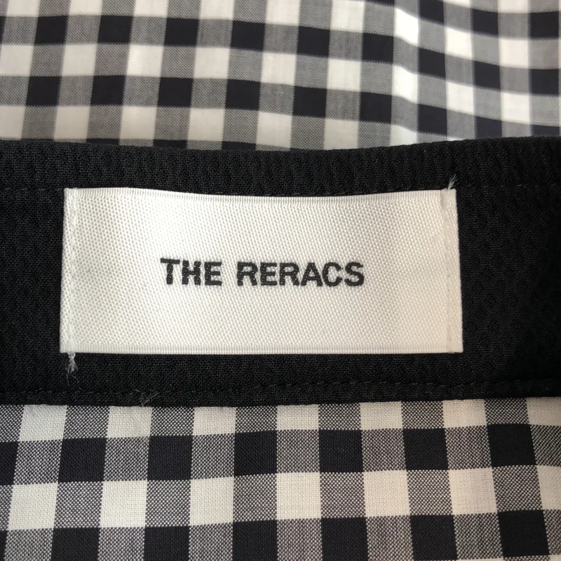 THE RERACS / ザリラクス | 2026SS | コットン ワイド カフス チェックブラウス | 36 | レディース
