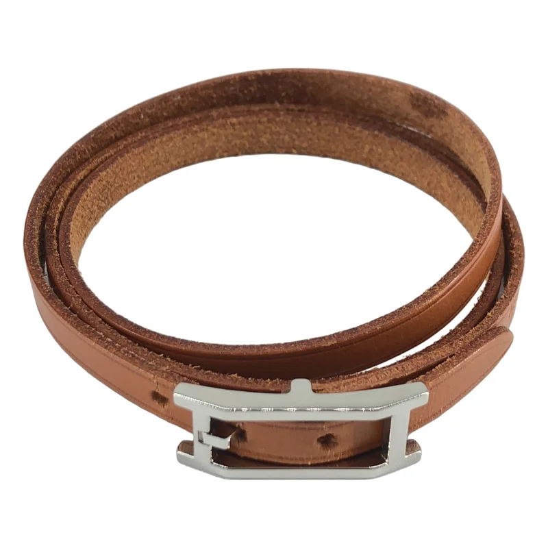 HERMES / エルメス | アピ3 レザーロングブレスレット |