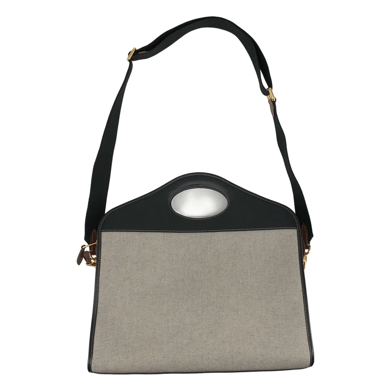 Burberry / バーバリー | 2way POCKET BAG キャンバス ロゴ ハンドバッグ |