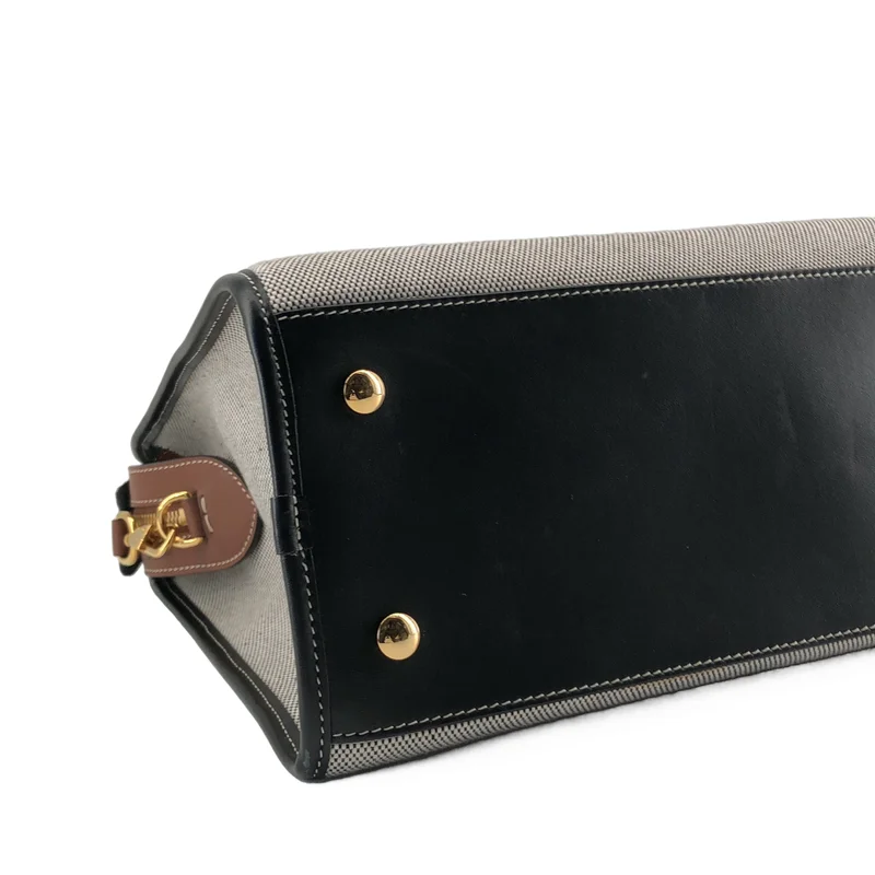 Burberry / バーバリー | 2way POCKET BAG キャンバス ロゴ ハンドバッグ |