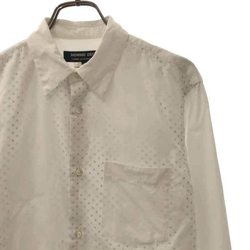 COMME des GARCONS HOMME DEUX / コムデギャルソンオムドゥ | 2011SS | 製品洗い加工 バックドットシャツ | XXS | メンズ