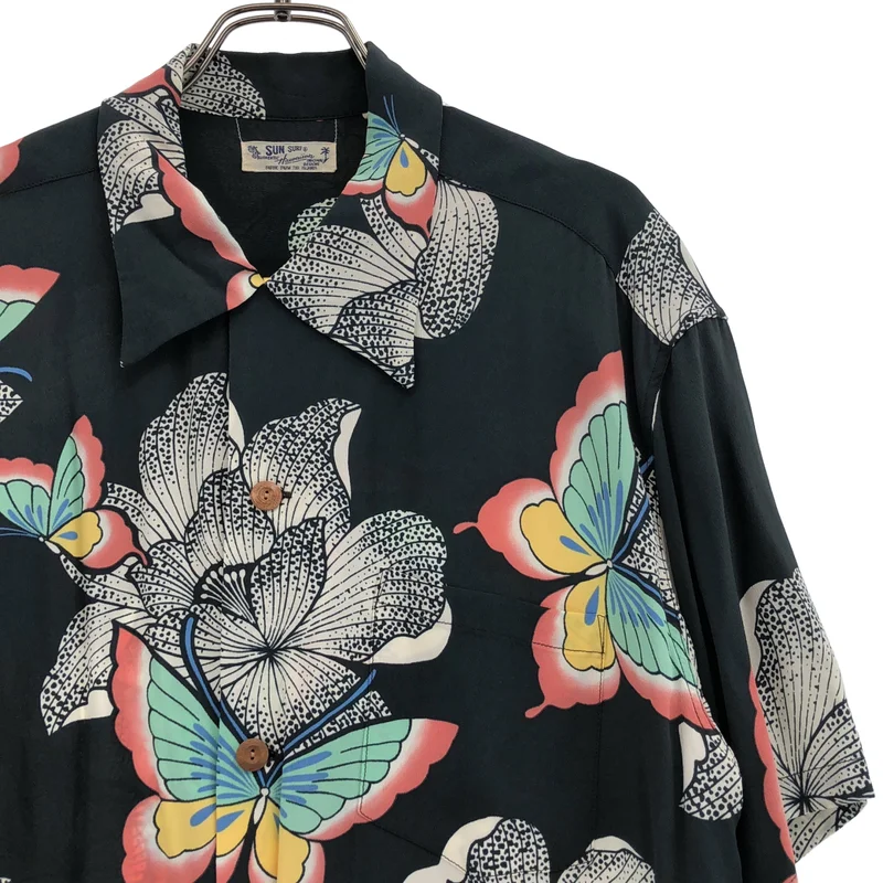 SUN SURF / サンサーフ | RAYON HAWAIIAN SHIRT レーヨン アロハシャツ | L | メンズ