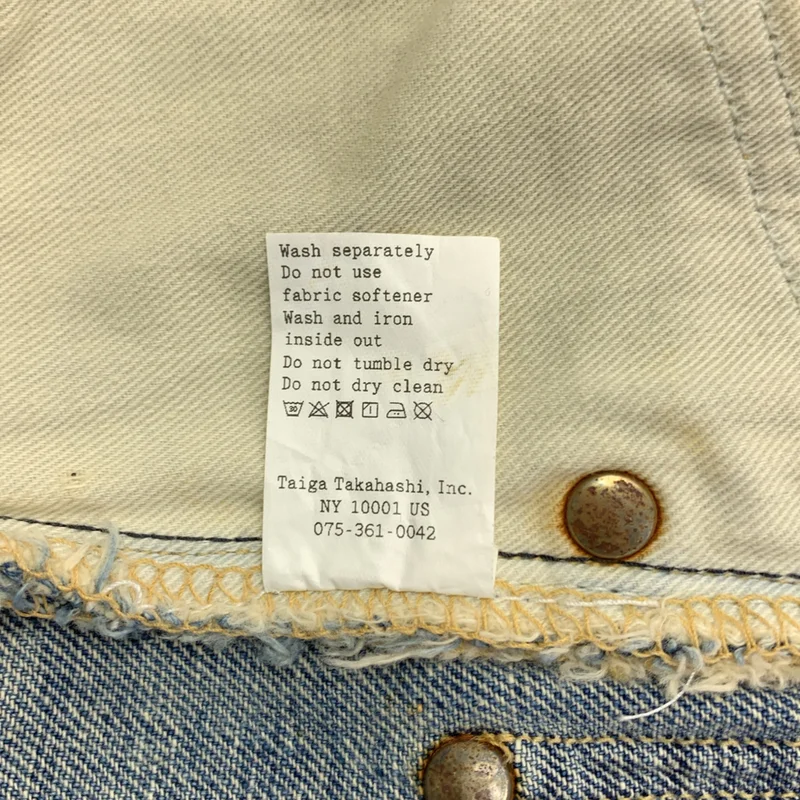 TAIGA TAKAHASHI / タイガタカハシ | Lot.704 DENIM TROUSERS ヴィンテージ加工 デニムパンツ | 28 | メンズ