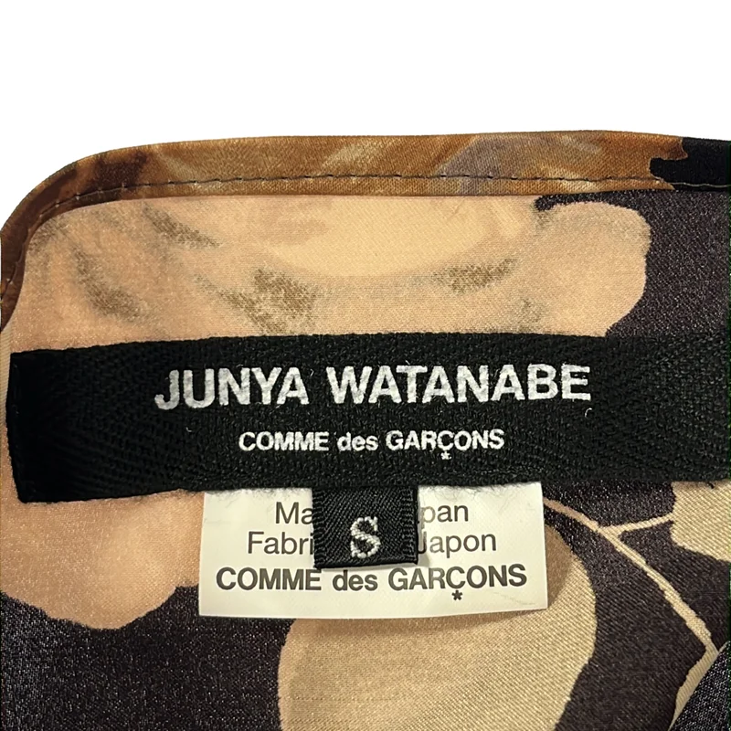 JUNYA WATANABE COMME des GARCONS / ジュンヤワタナベ | 2018AW | フラワープリント 変形ワンピース | S | レディース