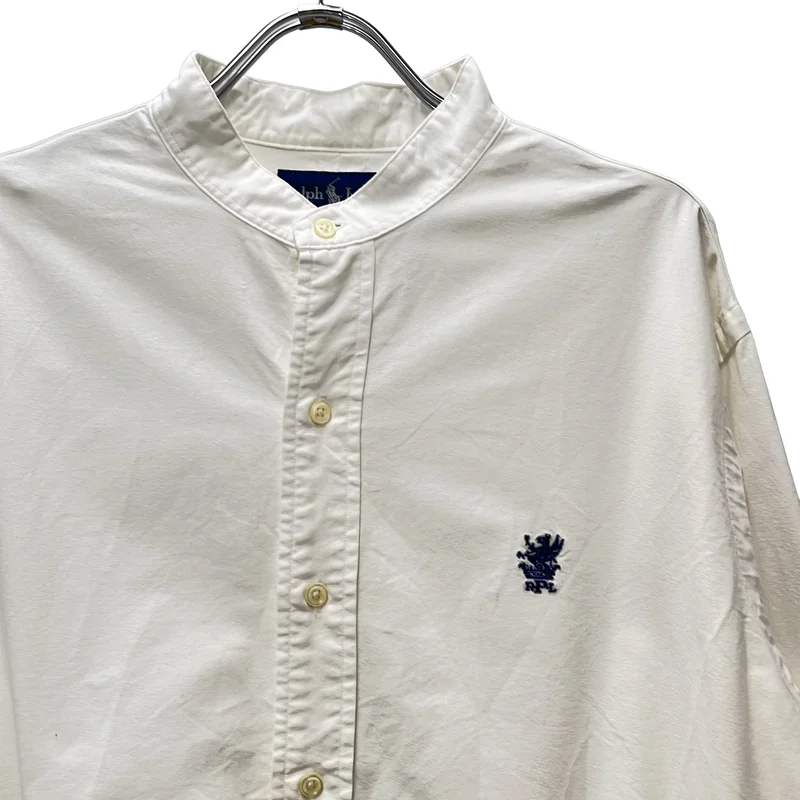 RALPH LAUREN / ラルフローレン | CUSTOM FIT コットン バンドカラーシャツ | L | メンズ
