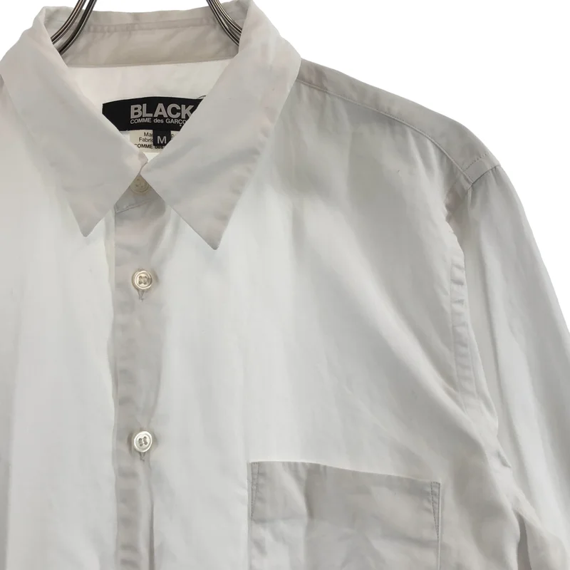 BLACK COMME des GARCONS / ブラックコムデギャルソン | 2021SS | コットン カッティング ロングシャツ | M | メンズ