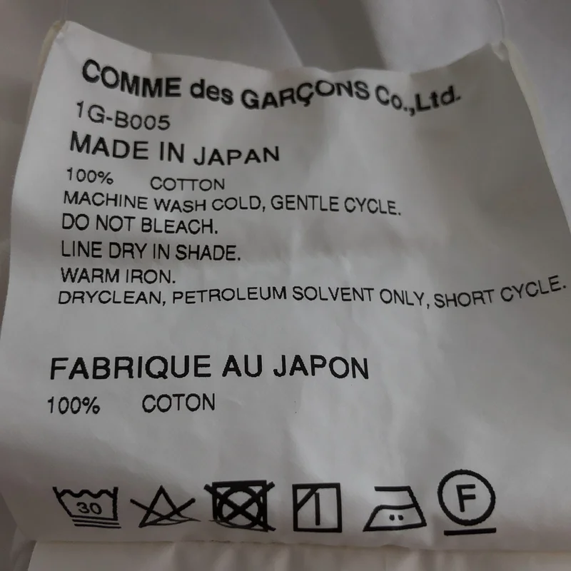 BLACK COMME des GARCONS / ブラックコムデギャルソン | 2021SS | コットン カッティング ロングシャツ | M | メンズ