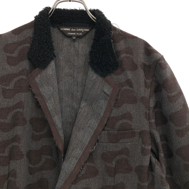 COMME des GARCONS HOMME PLUS / コムデギャルソンオムプリュス | 2002AW | 異素材 カットオフ テーラードジャケット | S | メンズ