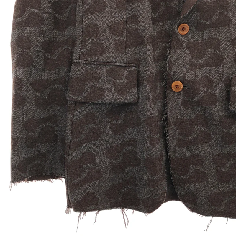 COMME des GARCONS HOMME PLUS / コムデギャルソンオムプリュス | 2002AW | 異素材 カットオフ テーラードジャケット | S | メンズ