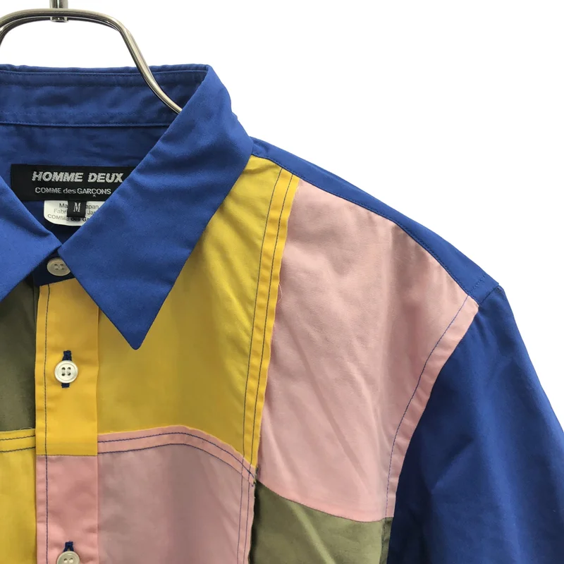 COMME des GARCONS HOMME DEUX / コムデギャルソンオムドゥ | 2023SS | コットン パッチワーク シャツ | M | メンズ
