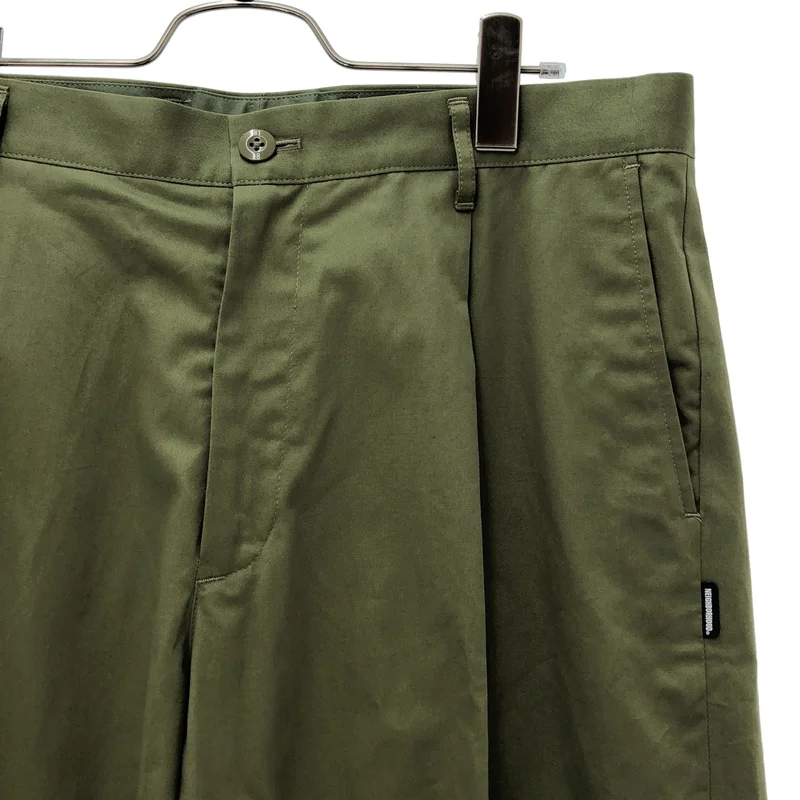 NEIGHBORHOOD / ネイバーフッド | 2025SS | TUCK PANTS / コットン リネン タックパンツ | L | メンズ