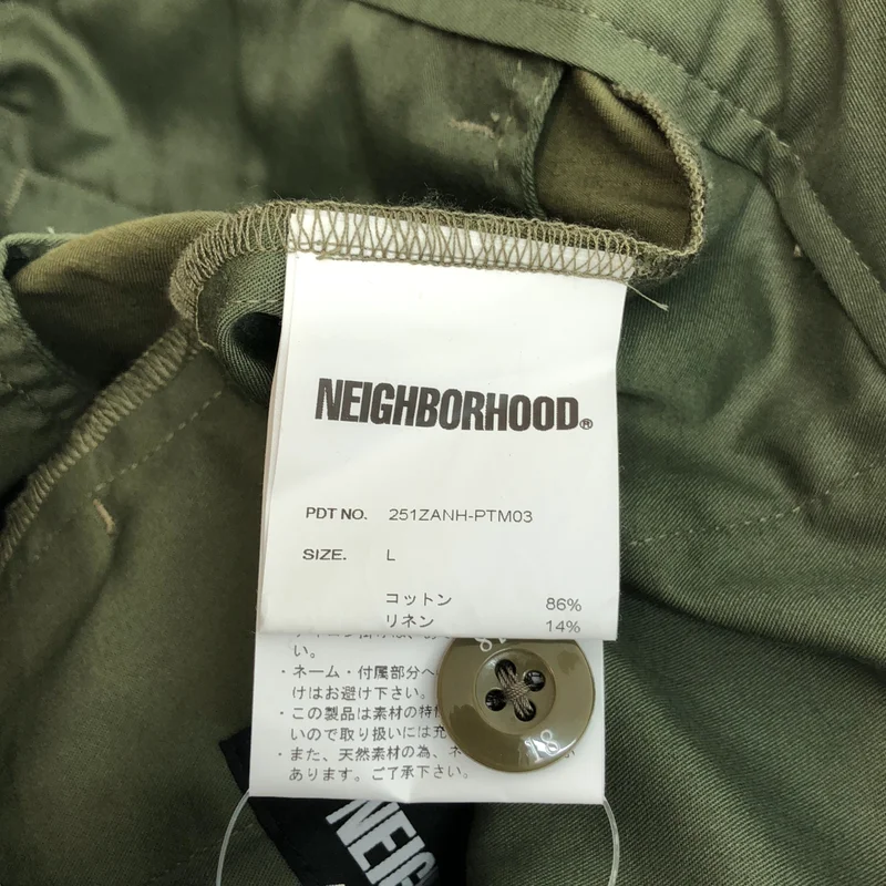 NEIGHBORHOOD / ネイバーフッド | 2025SS | TUCK PANTS / コットン リネン タックパンツ | L | メンズ