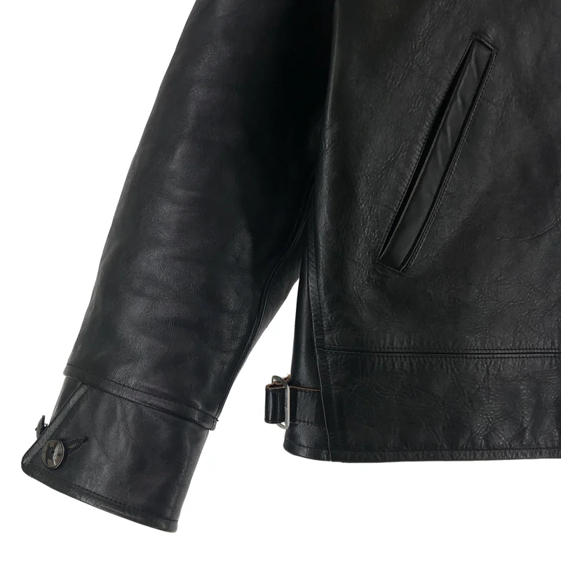 TAIGA TAKAHASHI / タイガタカハシ | lot802 Crossack Leather jacket レザージャケット | 36 | メンズ