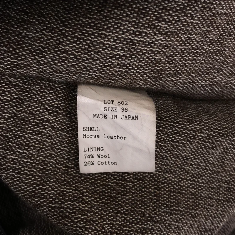 TAIGA TAKAHASHI / タイガタカハシ | lot802 Crossack Leather jacket レザージャケット | 36 | メンズ