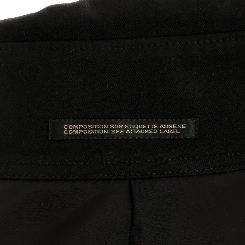 YOHJI YAMAMOTO POUR HOMME / ヨウジヤマモトプールオム | 2022AW | シワギャバ前ホックジャケット | 2 | メンズ