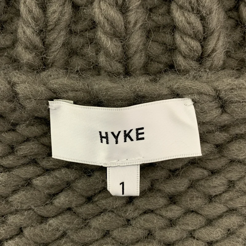 HYKE / ハイク | 2021AW | ウール オーバーシルエット ベルテッド ニット ベスト | 1 | レディース