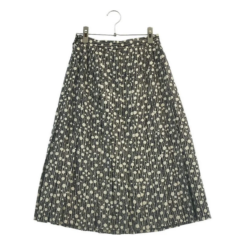 Christian Dior / クリスチャンディオール | ヴィンテージ / シルク 総柄 プリーツスカート | 11 | レディース