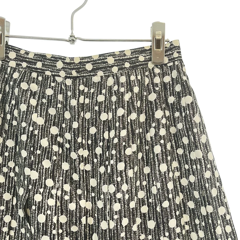Christian Dior / クリスチャンディオール | ヴィンテージ / シルク 総柄 プリーツスカート | 11 | レディース