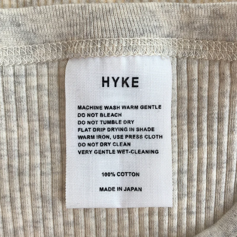 HYKE / ハイク | リブ カットソー |