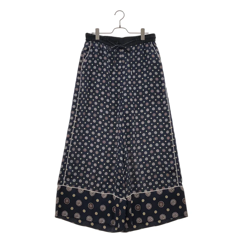 sacai / サカイ | 2021SS | Komon print pant / 小紋プリント ワイドイージーパンツ | 3 | レディース