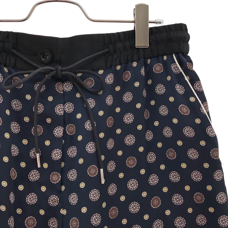 sacai / サカイ | 2021SS | Komon print pant / 小紋プリント ワイドイージーパンツ | 3 | レディース