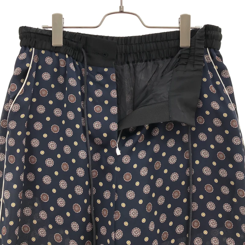 sacai / サカイ | 2021SS | Komon print pant / 小紋プリント ワイドイージーパンツ | 3 | レディース