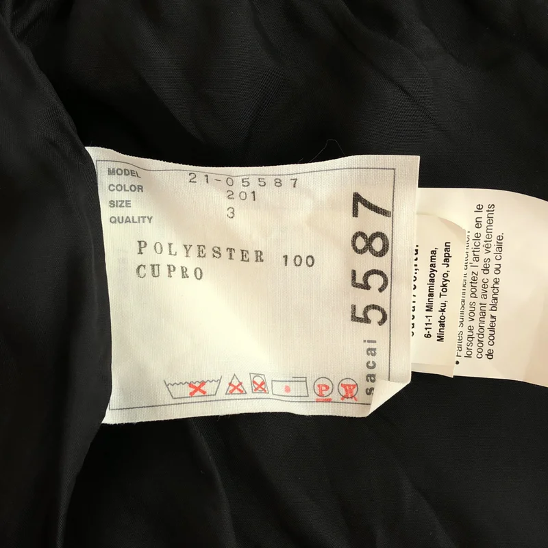 sacai / サカイ | 2021SS | Komon print pant / 小紋プリント ワイドイージーパンツ | 3 | レディース