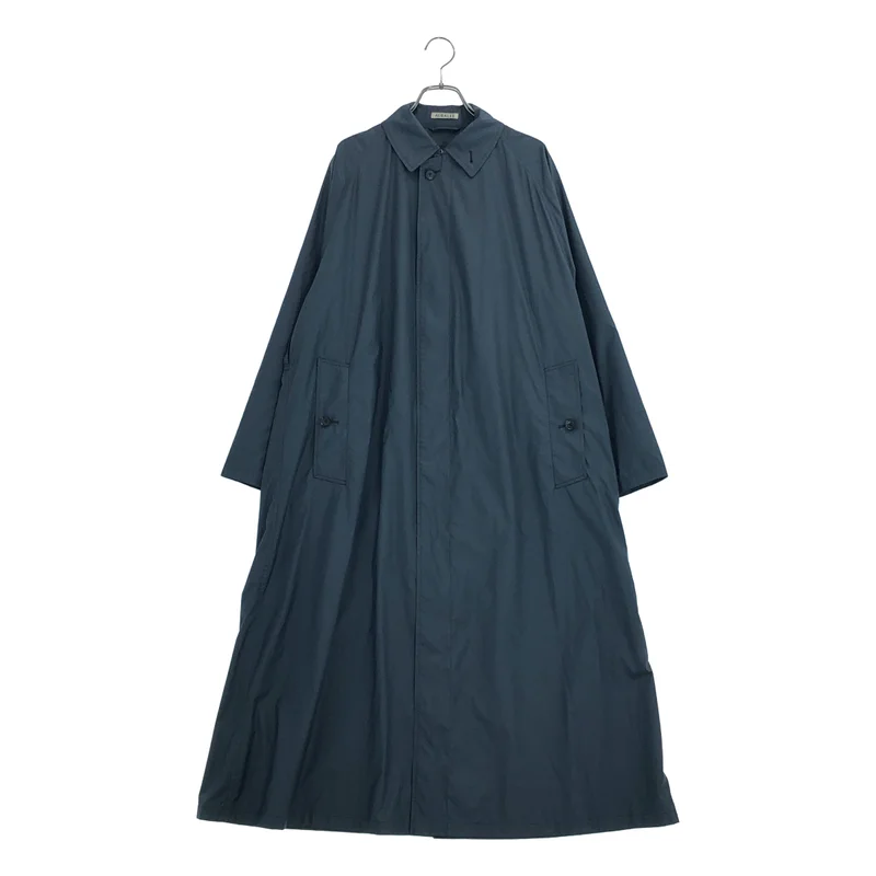 AURALEE / オーラリー | SUPER LIGHT POLYESTER SOUTIEN COLLAR COAT / スーパーライトポリエステル ステンカラーコート | 0 | レディース