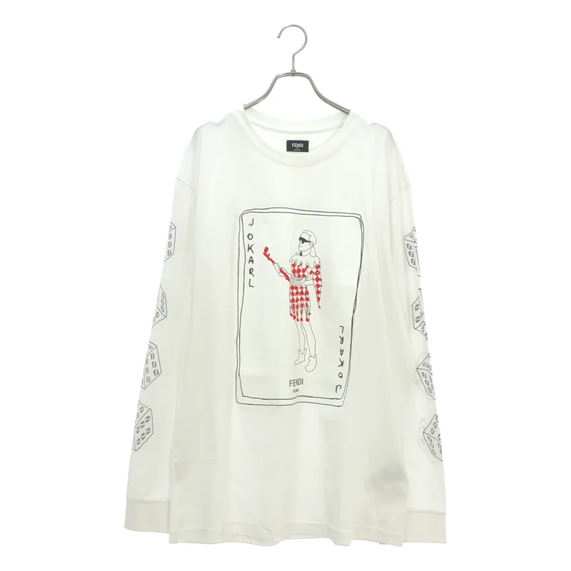 FENDI / フェンディ | トランププリント カットソー | XL | メンズ