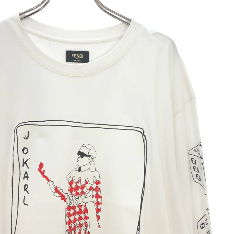 FENDI / フェンディ | トランププリント カットソー | XL | メンズ
