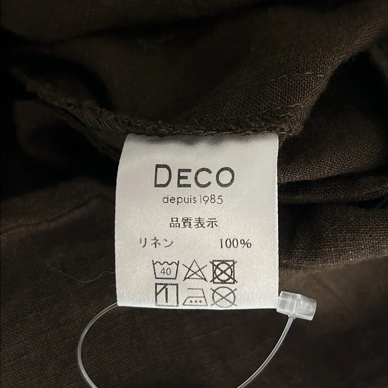 DECO depuis1985 / デコ ドゥピュイイチキューハチゴー | リネン フロントベルト パンツ | F | レディース