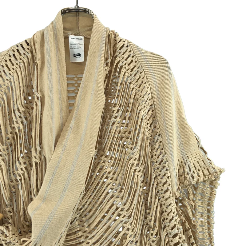 ISSEY MIYAKE A-POC / イッセイミヤケエーポック | トグルボタン 変形 メッシュ ニットカーディガン | 2 | レディース