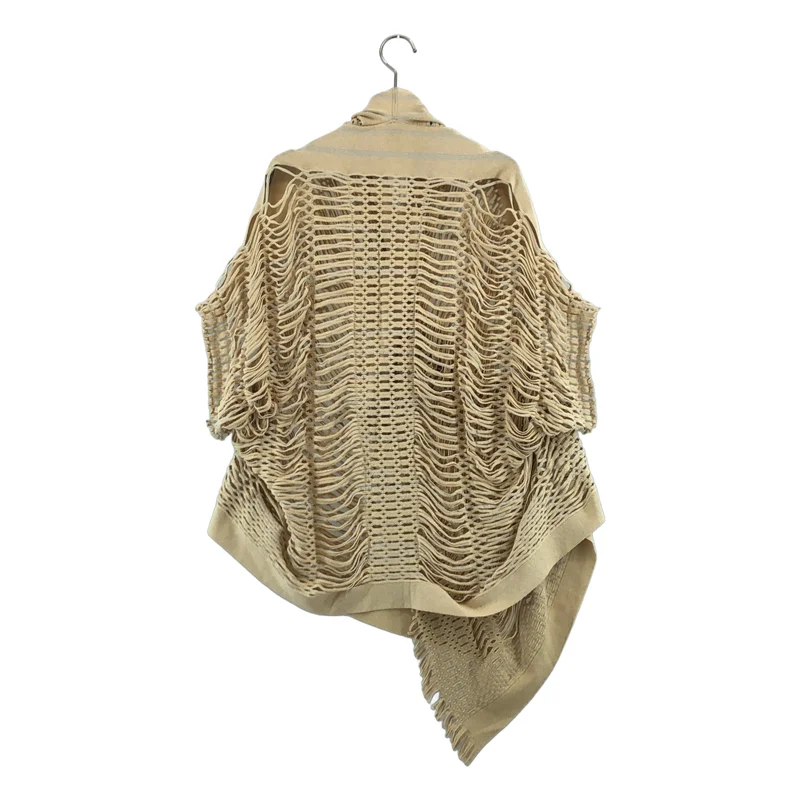 ISSEY MIYAKE A-POC / イッセイミヤケエーポック | トグルボタン 変形 メッシュ ニットカーディガン | 2 | レディース