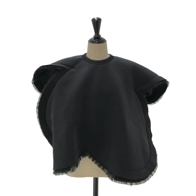 COMME des GARCONS / コムデギャルソン | 2018AW | フリルレース 変形 ケープトップス | S | レディース