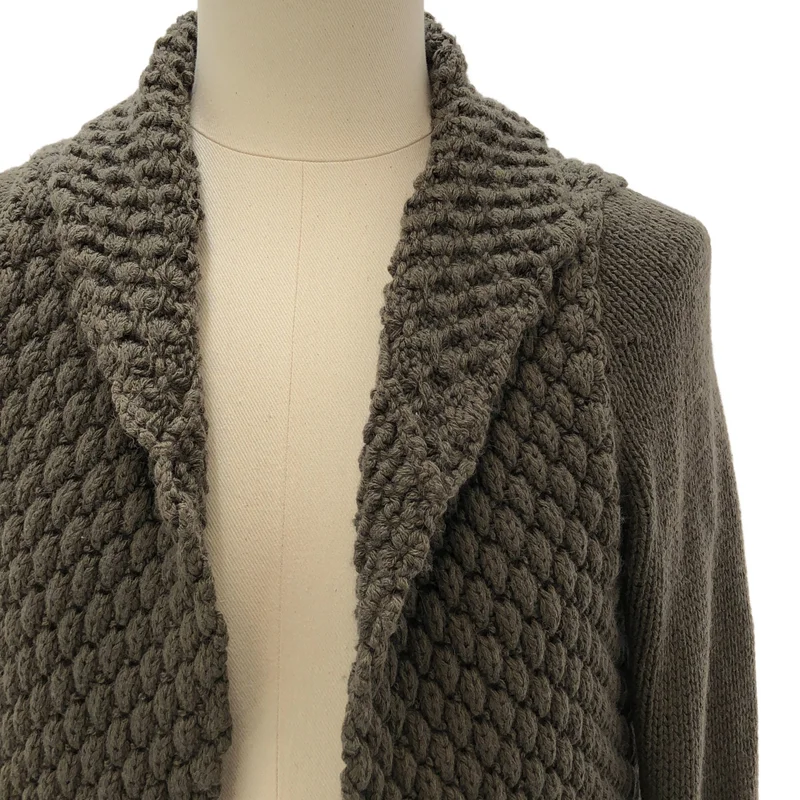 Rick Owens / リックオウエンス | アルパカ シルク ボタンレス ロングリブ ニットカーディガン | S | メンズ