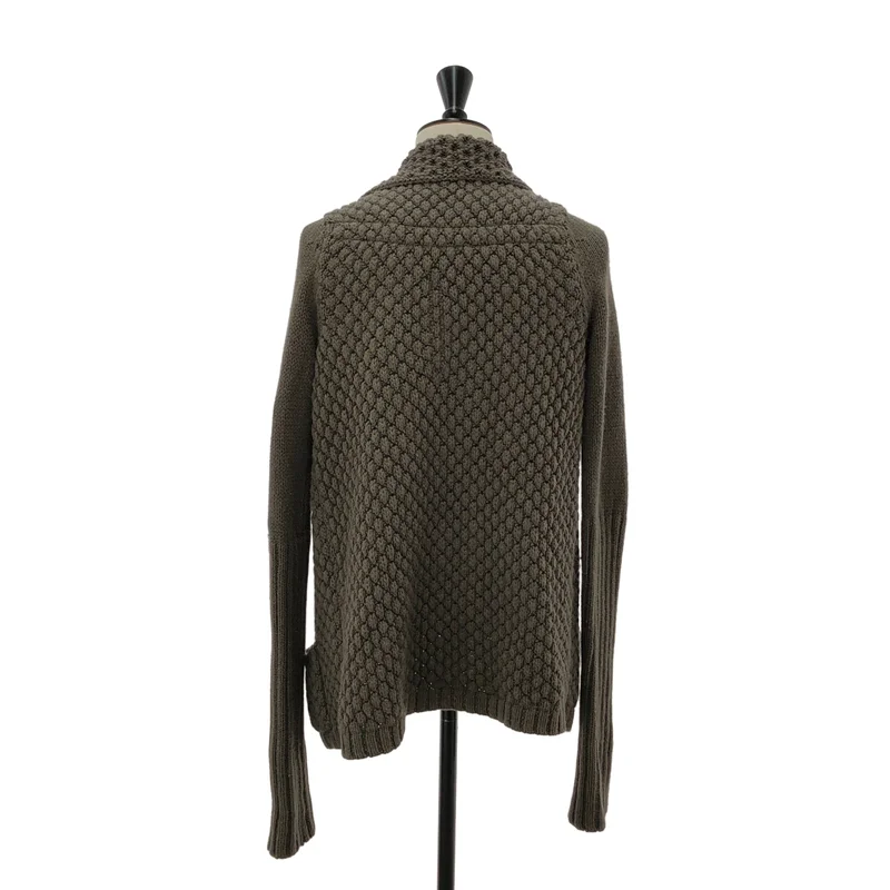 Rick Owens / リックオウエンス | アルパカ シルク ボタンレス ロングリブ ニットカーディガン | S | メンズ