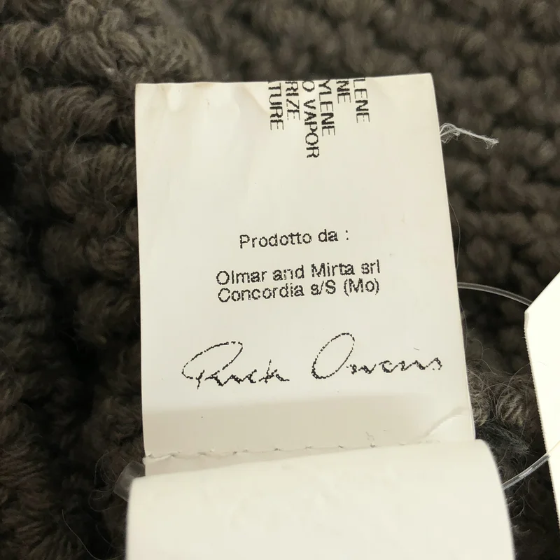 Rick Owens / リックオウエンス | アルパカ シルク ボタンレス ロングリブ ニットカーディガン | S | メンズ