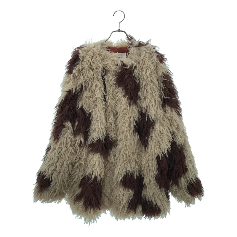 NOUNLESS / ナウンレス | PERMANENT FAKE FUR COAT パーマフェイクファーコート | 1 | レディース