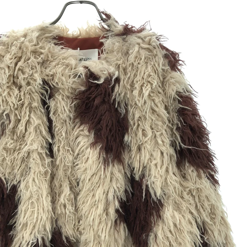 NOUNLESS / ナウンレス | PERMANENT FAKE FUR COAT パーマフェイクファーコート | 1 | レディース