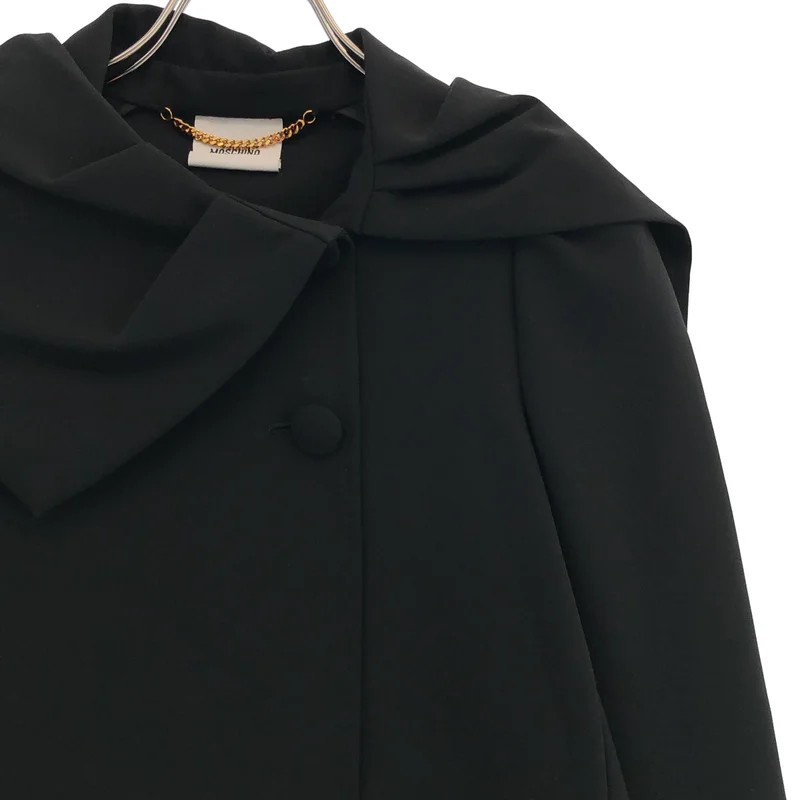 MOSCHINO / モスキーノ | アシンメトリーカラー ショートジャケット | 40 | レディース