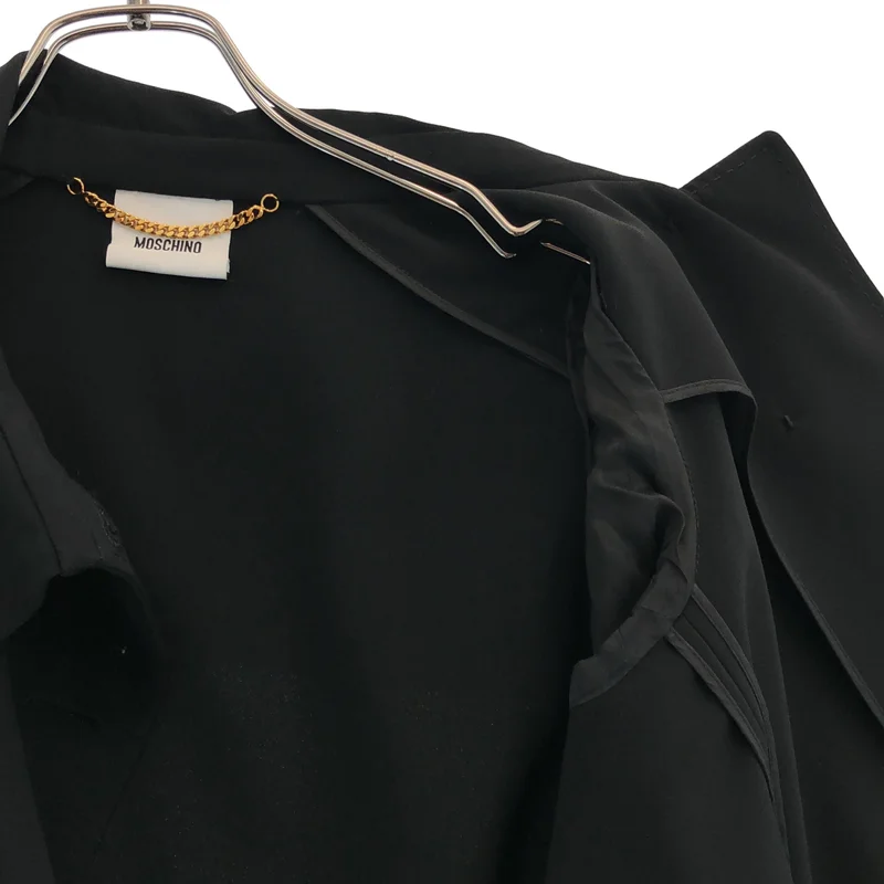 MOSCHINO / モスキーノ | アシンメトリーカラー ショートジャケット | 40 | レディース