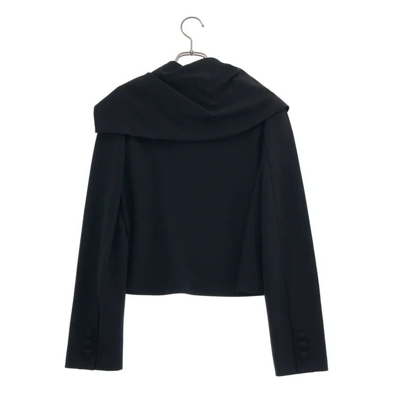 MOSCHINO / モスキーノ | アシンメトリーカラー ショートジャケット | 40 | レディース