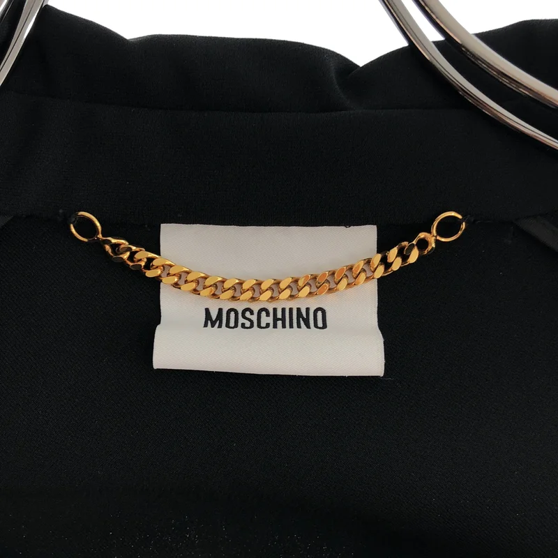 MOSCHINO / モスキーノ | アシンメトリーカラー ショートジャケット | 40 | レディース